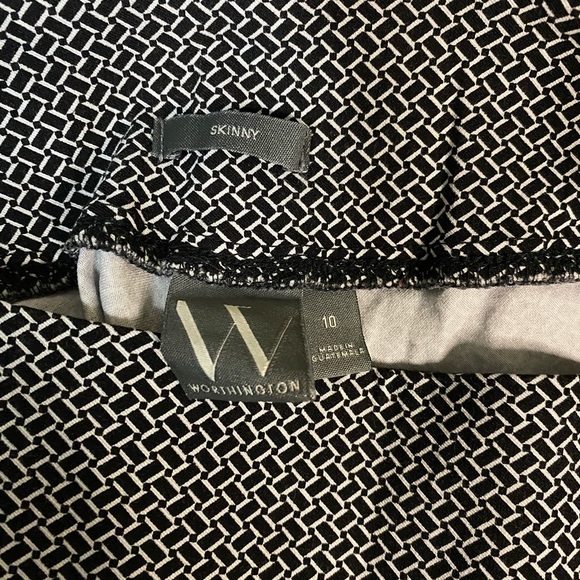 Black& white Worthington slacks size 10 - Picture 4 of 5